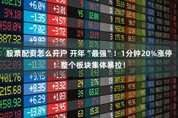 股票配资怎么开户 开年“最强”！1分钟20%涨停！整个板块集体暴拉！