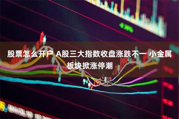 股票怎么开户 A股三大指数收盘涨跌不一 小金属板块掀涨停潮